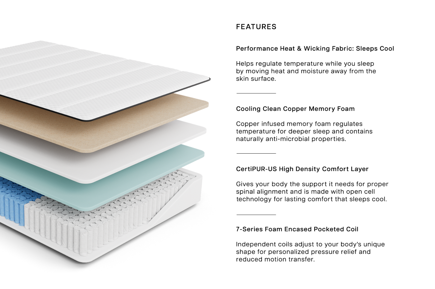 Swippin Aurora Hybrid Mattress